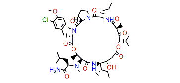 nor-N,O-Dimethyl-o-chlorotyrosine didemnin A